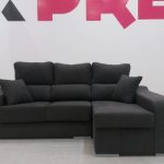 CHAISELONGUE DCH. MOD. NEVADA TAP. GRIS ASIENTOS DESLIZANTES, RESPALDO RECLINABLE Y ARCON EN CHAISSE LONGUE