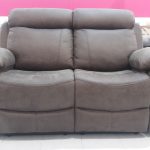 SOFA 2P MOD. DISTRI TAP. MARRON. 2 RELAX MANUAL