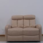 SOFA 2P MOD. FIN TAP. BEIGE. 2 RELAX MANUAL