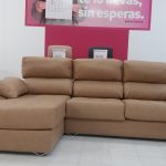 CHAISELONGUE IZQ. MOD. BONN TAP. CREMA. ASIENTOS DESLIZANTES Y RESPALDOS RECLINABLES