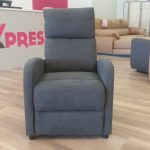 SILLON RELAX MANUAL MOD.LINDA TAP.GRIS
